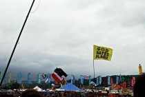 The best flag I saw at Glastonbury on the weekend