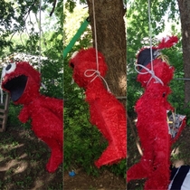 The brutal hanging and beating of Elmo at a party I went to