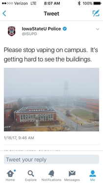 The campus police at my university have no chill