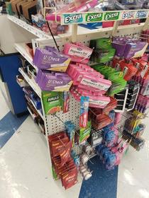 The  cent store I went to has pregnancy tests in the impulse item area