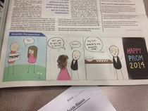 The comic in my school newspaper