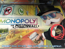 The cover design for Monopoly Millennials