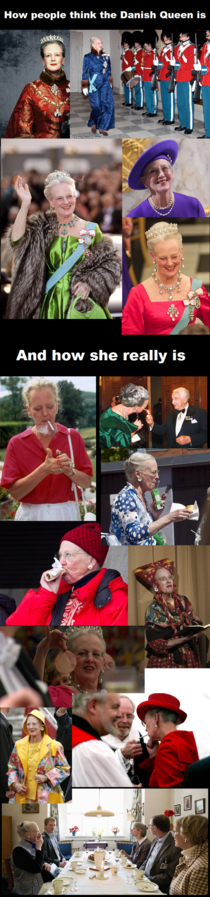 The Danish Queen vs The real Danish Queen