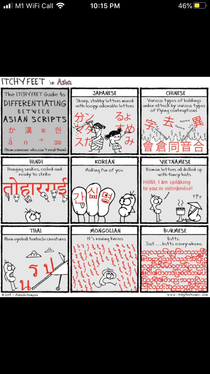 The different Asian languages made easy