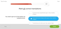 The Duolingo Portuguese translations are getting a little risqu