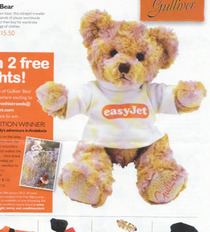 The Easyjet bear has got a great sweater but what she really needs is some pants