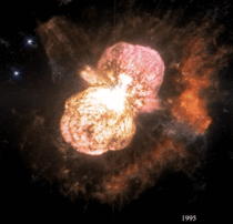 The expanding Eta Carinae nebula Images taken   and 
