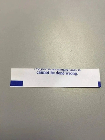 the fortune cookie is always right