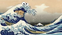 The Great Kukkii Monsutaa by Hokusai