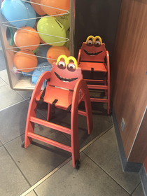 The high chairs in German McDonalds are super stoned