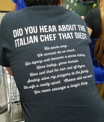The Italian chef who died