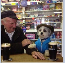 The lads out for a pint