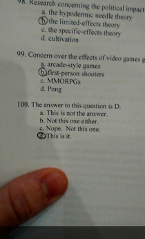 The last question is always the hardest