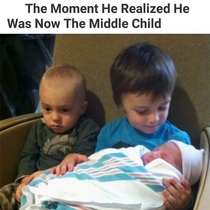 The Moment He Realized He Was Now The Middle Child