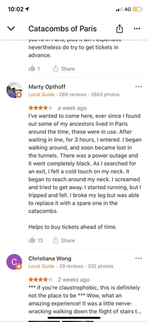 The most hilarious review of Paris Catacombs