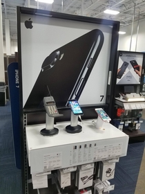 The new iPhone  on display at our local Best Buy