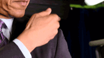 The official White House tumblr just released this gif of President Barack Obama Getting ready for the Correspondents Dinner
