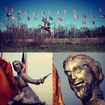 The only reason I never wanted the Nathan Bedford Forest monument taken down in Nashville is because he looks fucking RIDICULOUS