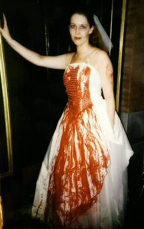 The only time Ive ever worn a wedding dress 