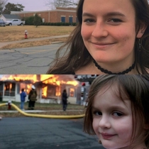 The original Disaster Girl took another picture  years later