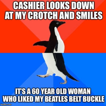 The other cashier beside her was at least my age
