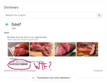The plural form of the word beef is beeves _o