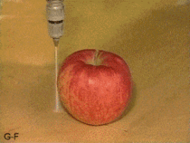The Power of Water Slicing an Apple