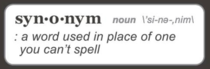 The real definition of Synonym