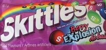 The red skittle completes a word sexplosion