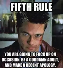 The rules of adulthood