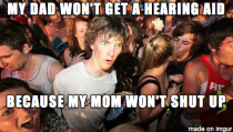 The same reason I wear headphones when I visit