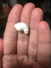 The shape of my moisturizer this evening
