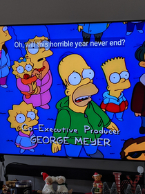 The Simpsons summing up how we are all feeling today opening scene from Season  Ep  The Trouble with Trillions