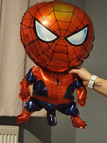 The Spider-Man balloon my friend got for his sons birthday