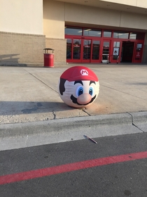 The Target near me put Mario and Luigi sleeves over the big red balls
