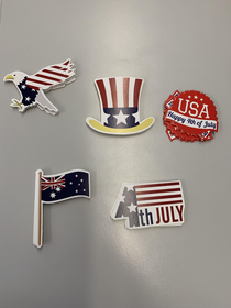 The th of July cupcake toppers I ordered arrived with the Australian flag