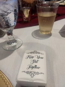 The tissues at my brothers wedding were a nice touch
