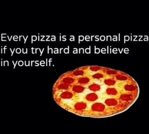 The truth about self and pizza