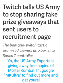 The Us Army has an Esports decision that just gets dunked on __