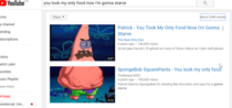 The way these Spongebob thumbnails line up