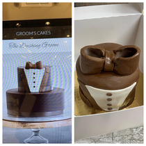 The wedding cake we ordered vs the cake we picked up