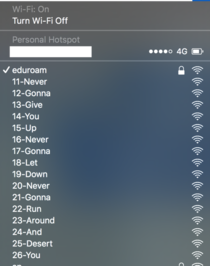The wifi at my school