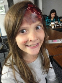 There was a disaster drill at a local hospital she had the best makeup