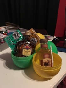 There were special x marks Easter eggs just for the adult children in my family this year Mine contained liquor condoms and a joint I love my family so much