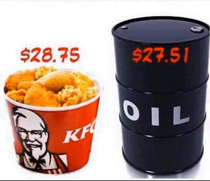 Theres more oil in the one on the left