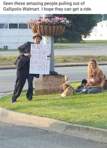 These homeless peoples signs No hatin