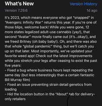 These of the kind of update notes every company should have