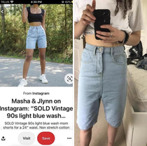 These shorts my friend ordered from an instagram ad just a little bit different from the advertisement
