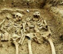 They found  years old grave of a couple The woman still talking