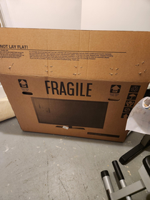 they shipped out my bycicle as a tv